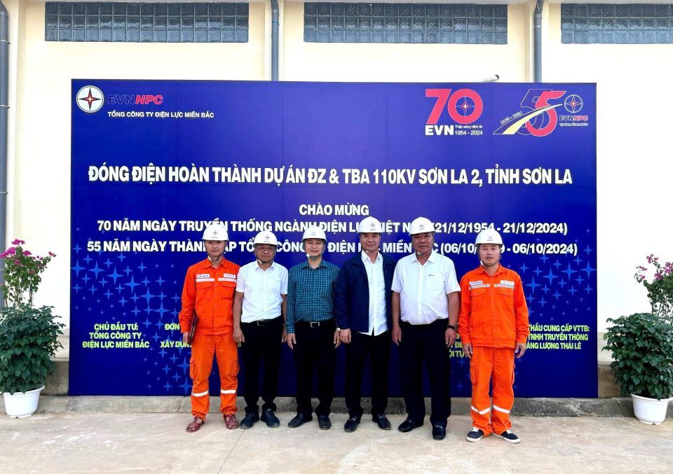 PC Sơn La: Nghiệm thu đóng điện dự án Đường dây và trạm biến áp 110kV Sơn La 2
